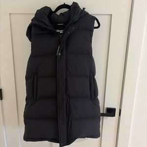 Aritzia Black Puffer Vest
